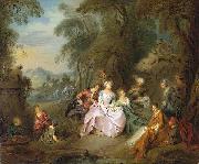 Jean-Baptiste Pater Repose in a Park Sweden oil painting artist